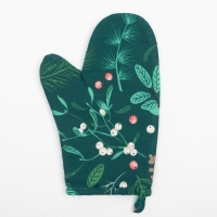 Новый год.Варежка-прихватка Доляна Needles 20х27 см, 100% хл, ватин 250г/м2