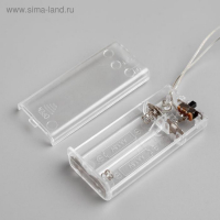 Светодиодная фигура &laquo;Снеговичок&raquo; 7 &times; 15 &times; 7 см, акрил, 8 LED, батарейки ААх2 (не в комплекте), свечение белое