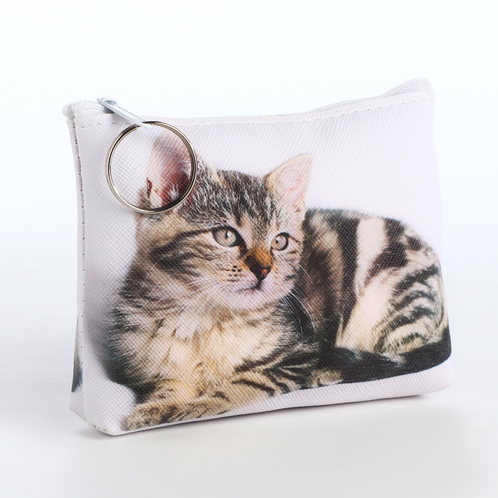 Кошелёк детский на молнии &laquo;Выбражулька&raquo;, цвет белый