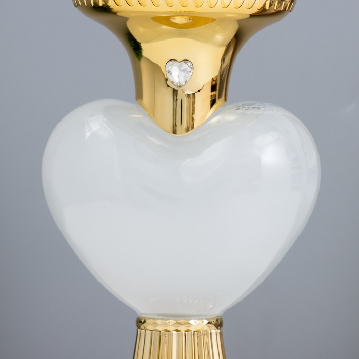 Лава-лампа "Сердце" LED 2Вт от батареек 3хАА золото 12,5х10х20,5 см