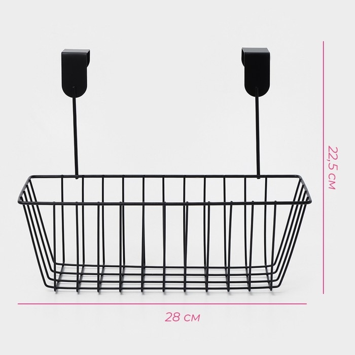 Корзина подвесная Доляна, 28&times;16,5&times;22 см, цвет МИКС