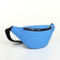 Сумка поясная на молнии, цвет синий Сумка поясная на молнии, цвет синий