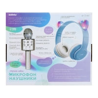 Игровой набор &laquo;Котик&raquo;: микрофон, наушники с ушками