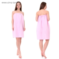 Накидка для сауны жен (75х150), цв.роза, ваф.полотно 160г/м, хл100% Накидка для сауны жен (75х150), цв.роза, ваф.полотно 160г/м, хл100%