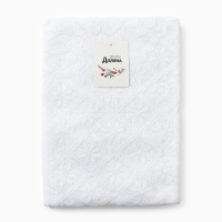 Скатерть Доляна Ажур цв.белый 140*200 &plusmn;5 см, 100%п/э