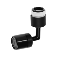 Аэратор ZEIN Z3591, поворотный, на шарнире, угловой, черный Аэратор ZEIN Z3591, поворотный, на шарнире, угловой, черный