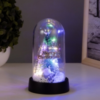 Ночник колба &laquo;Новогодняя елка&raquo; LED 3хAG10 8,5х8,5х15,5см
