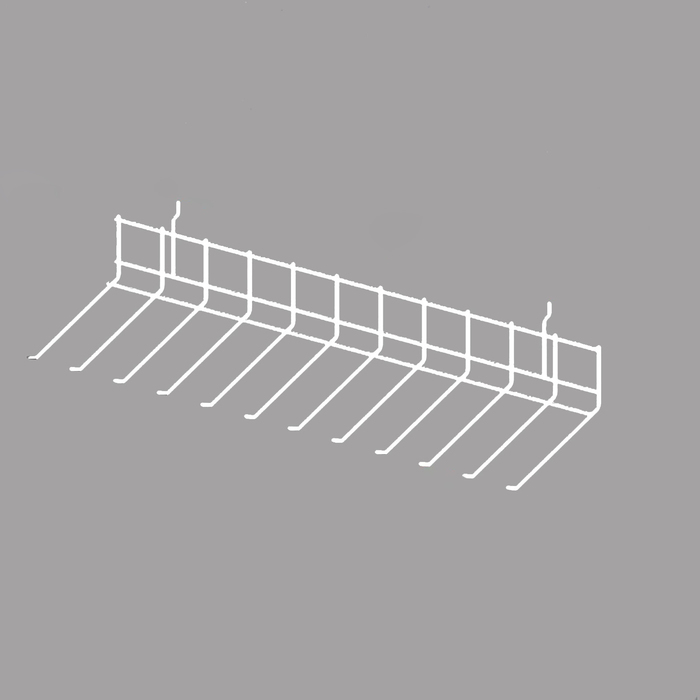 Крючок-гребёнка на экономпанель, цвет белый