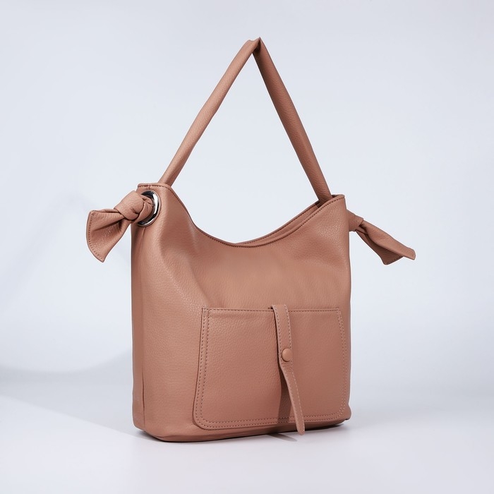 Сумка-тоут на молнии, 2 наружных кармана, цвет розовый Сумка-тоут на молнии, 2 наружных кармана, цвет розовый