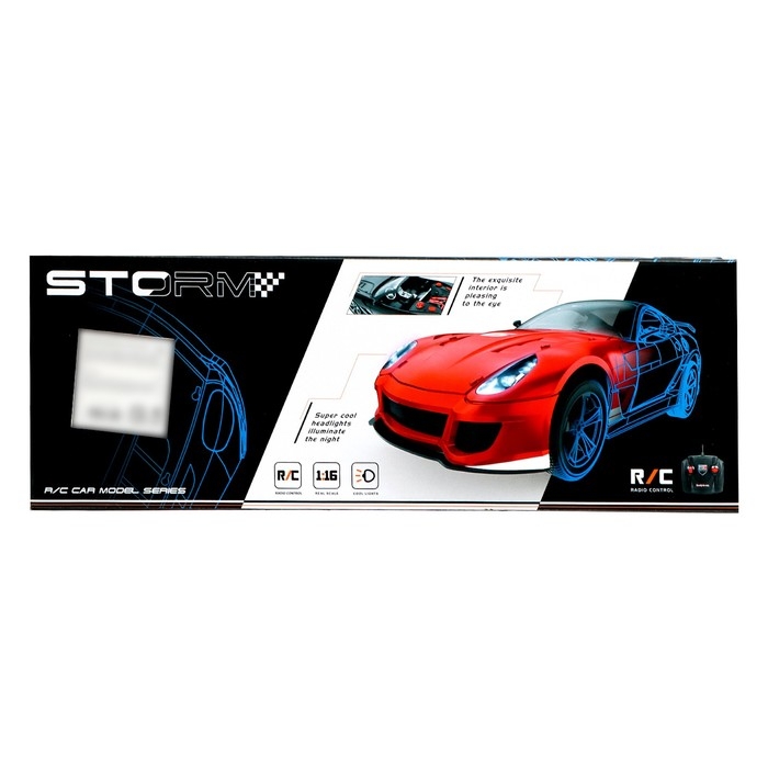 Машина радиоуправляемая &laquo;Кабриолет&raquo;, работает от аккумулятора, цвет красный