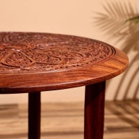 Столик кофейный 45х45х50 см, дерево шишам