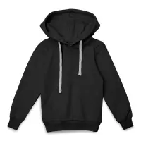 Толстовка с капюшоном детская Kirenga Kids, черная, 12 лет Толстовка с капюшоном детская Kirenga Kids, черная, 12 лет