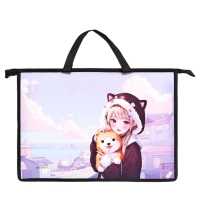 Папка с ручками А4, 335 х 235 х 55 мм, пластиковая, ручки-тесьма, Calligrata "Корея" Папка с ручками А4, 335 х 235 х 55 мм, пластиковая, ручки-тесьма, Calligrata "Корея"