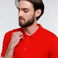 Рубашка поло мужская Adam, красная, размер L