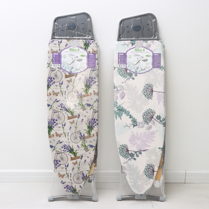 Доска гладильная &laquo;Nika&raquo;, 122&times;40 см, высота до 90 см, европодставка, рисунок МИКС