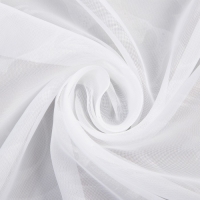 Штора-тюль для кухни Witerra с тиснением вензель 140х145см, белый, вуаль, пэ100% Штора-тюль для кухни Witerra с тиснением вензель 140х145см, белый, вуаль, пэ100%