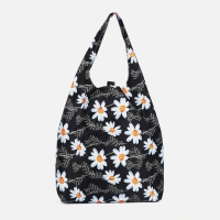 Сумка хозяйственная на кнопке, складная, цвет чёрный Сумка хозяйственная на кнопке, складная, цвет чёрный