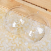 Заготовка - подвеска, раздельные части &laquo;Шар&raquo;, диаметр собранного: 13.6 см