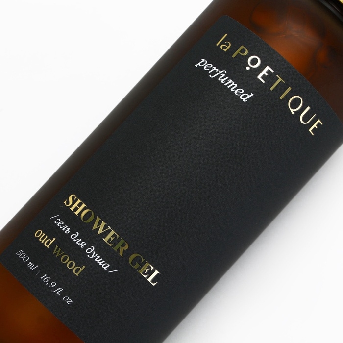 Гель для душа парфюмированный laPOETIQUE, 500 мл, аромат Oud wood Гель для душа парфюмированный laPOETIQUE, 500 мл, аромат Oud wood