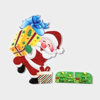 Декоративное украшение (подставка) "Дед мороз с подарком" 9х14,5 см Декоративное украшение (подставка) "Дед мороз с подарком" 9х14,5 см