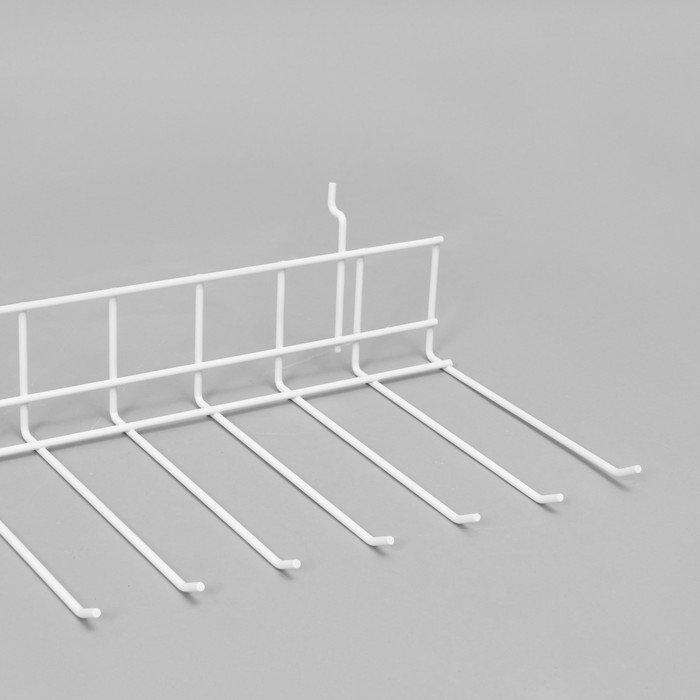 Крючок-гребенка 55×21×4 см, цвет белый Крючок-гребенка 55×21×4 см, цвет белый