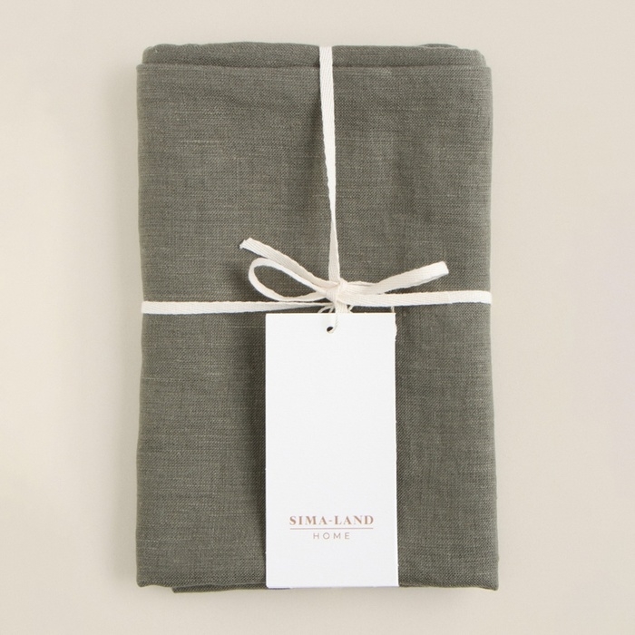 Декоративная наволочка SL Home Linen 40*40 см,  цв. зеленый, 100%лён