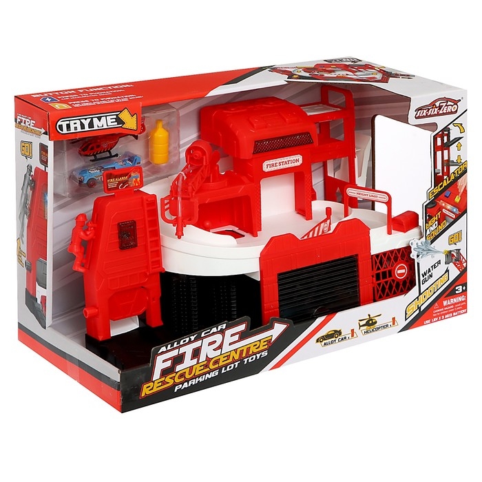 Парковка &laquo;Пожарный участок&raquo;, свет, звук, стреляет водой