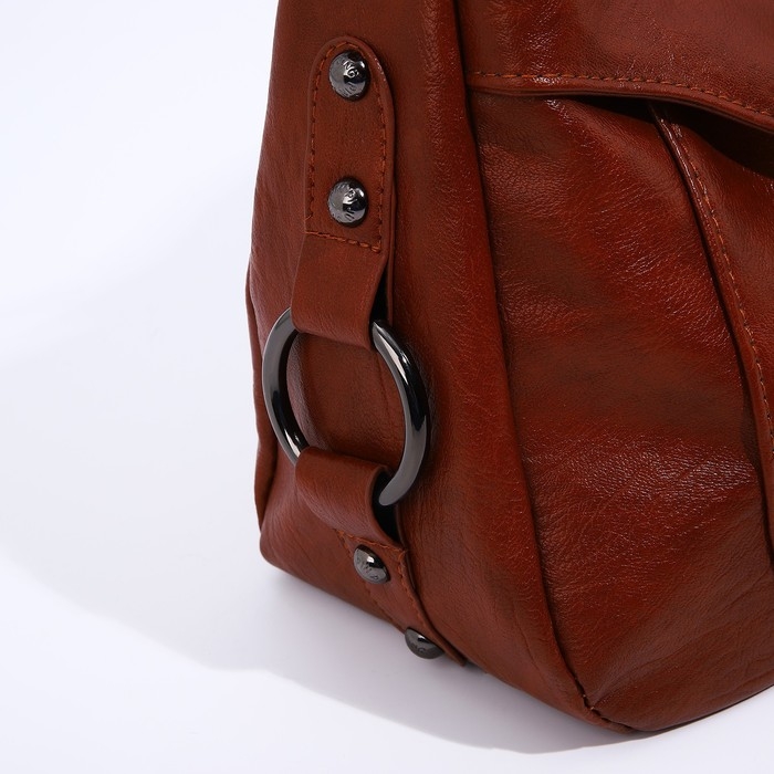 Сумка-мешок на молнии цвет коричневый Сумка-мешок на молнии цвет коричневый