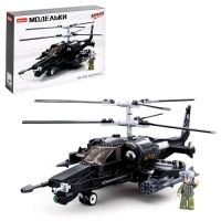 Конструктор Модельки &laquo;Вертолёт. Чёрная акула&raquo;, 330 деталей