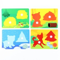 Развивающая игра на липучках &laquo;Изучаем животных. Кто  где живет?&raquo;