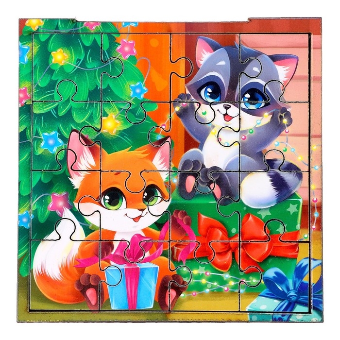 Деревянный пазл «Новый год! Весёлый праздник» Деревянный пазл «Новый год! Весёлый праздник»