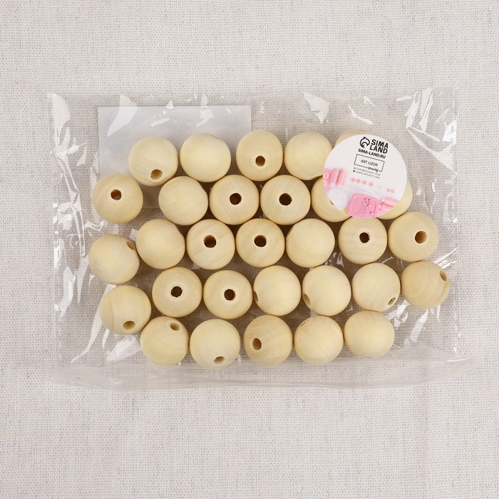 Набор бусин для макраме &laquo;Круг&raquo;, d = 20 мм, 30 шт