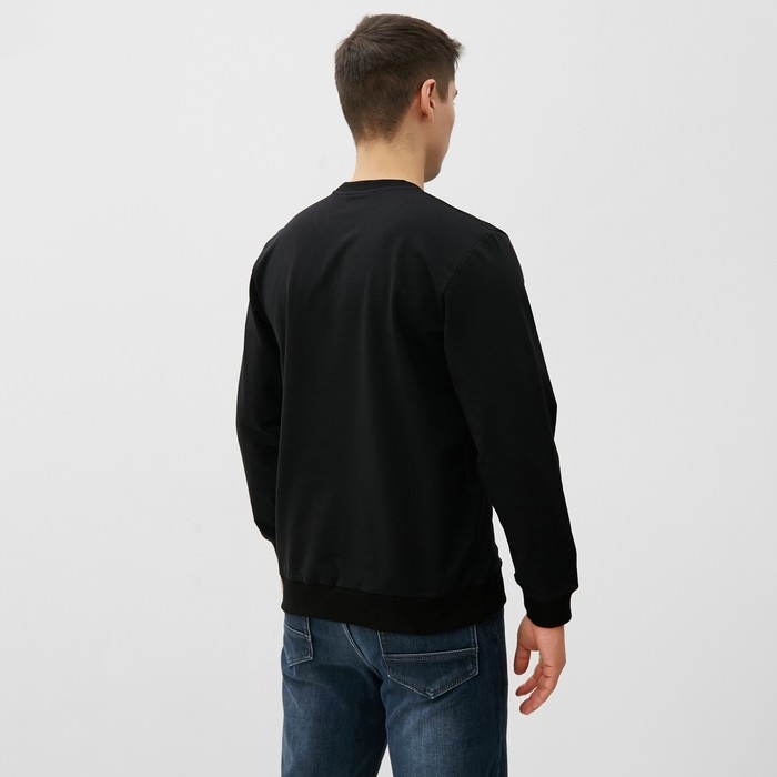 Свитшот мужской, цвет чёрный, размер 50