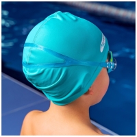 Очки для плавания детские ONLYTOP &laquo;Динозаврик&raquo;, беруши, цвет голубой