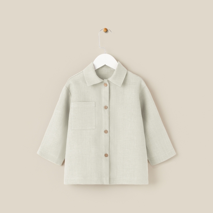 Костюм детский домашний (рубашка и брюки) SL HOME р 32 (110-116), светло-зеленый