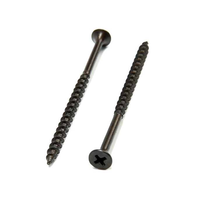 Саморез по дереву 4.2х76 мм, крупная резьба, фосфатированный, в упаковке 15 кг Саморез по дереву 4.2х76 мм, крупная резьба, фосфатированный, в упаковке 15 кг