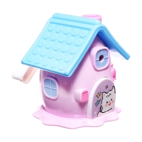 Точилка механическая с контейнером, 5 видов заточки, Домик Сиреневый Точилка механическая с контейнером, 5 видов заточки, Домик Сиреневый