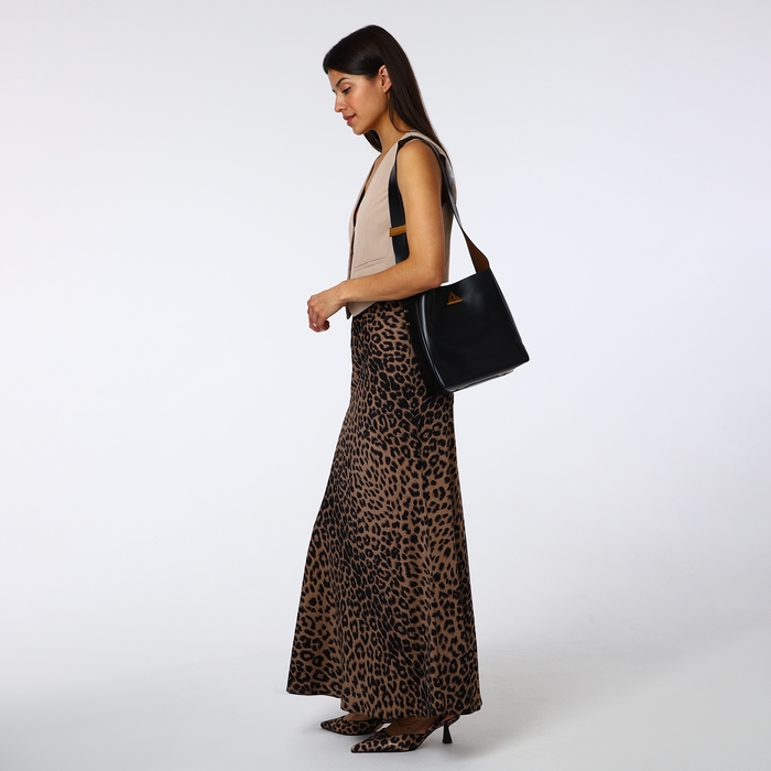 Сумка женская на винтовом замке TEXTURA, средний размер, цвет чёрный Сумка женская на винтовом замке TEXTURA, средний размер, цвет чёрный