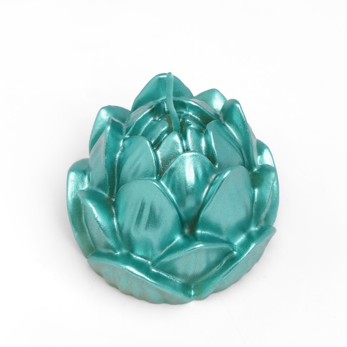 Свеча фигурная Свеча фигурная "Лотос", 6,6х6,5 см, тиффани