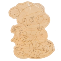 Доска для выжигания на новый год. Заготовка для творчества «Змея», 18.5 х 13.5 см, символ года 2025 Доска для выжигания на новый год. Заготовка для творчества «Змея», 18.5 х 13.5 см, символ года 2025