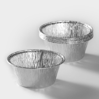 Набор форм из фольги для выпечки и запекания Доляна, 130 мл, d=8,5 см, 6 шт Набор форм из фольги для выпечки и запекания Доляна, 130 мл, d=8,5 см, 6 шт