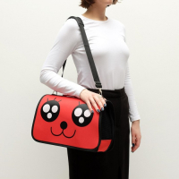 Сумка - переноска для животных "Весёлый жук", красная, размер M, 45 х 21 х 27 см Сумка - переноска для животных "Весёлый жук", красная, размер M, 45 х 21 х 27 см