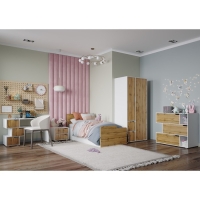 Комод Харви, 1030х505х920, Белый/Дуб вотан