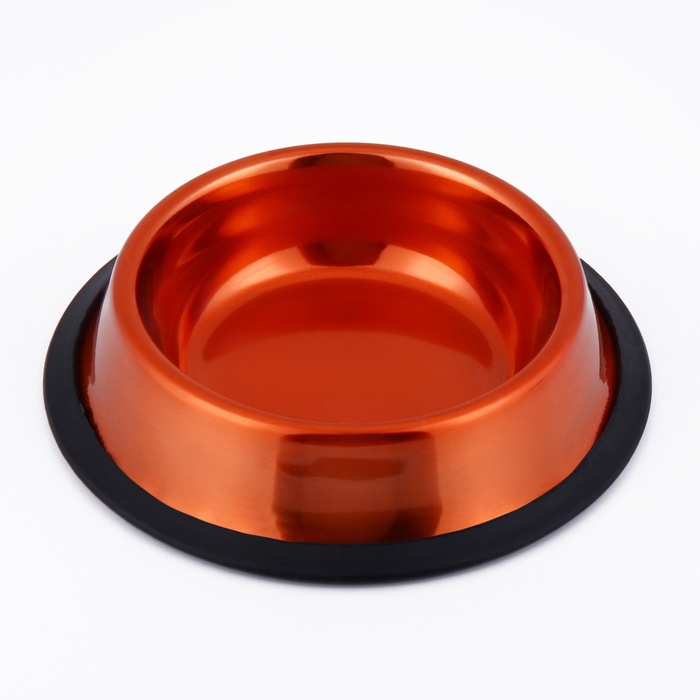 Миска с нескользящим основанием декоративная цветная, 230 мл, медная Миска с нескользящим основанием декоративная цветная, 230 мл, медная