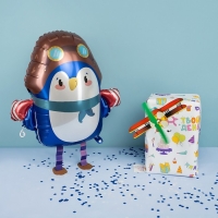 Шар фольгированный 36" &laquo;Пингвинёнок Лётчик&raquo;, ходячая фигура