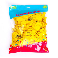 Воздушный шар латексный 12" «Улыбки мордочки», 100 шт., МИКС Воздушный шар латексный 12" «Улыбки мордочки», 100 шт., МИКС