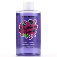 Гель для душа женский, 440 мл, аромат ежевичного джема, PICO MICO