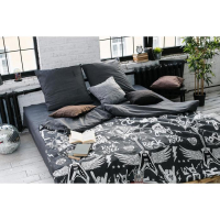 Постельное бельё "Этель" евро Rock&Roll 200х217 см, 240х220 см, 70х70 см -2 шт,100% хлопок, бязь 125 г/м2