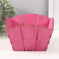 Корзина-шкатулка Пасхальная "ХВ" 19х19х12 см, сиреневый Корзина-шкатулка Пасхальная "ХВ" 19х19х12 см, сиреневый