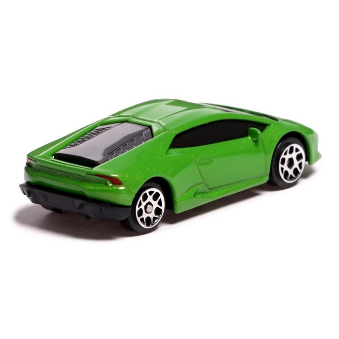 Машина металлическая LAMBORGHINI HURACAN LP610-4, 1:64, цвет зелёный Машина металлическая LAMBORGHINI HURACAN LP610-4, 1:64, цвет зелёный